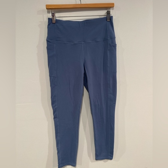 Skechers Pants - Skechers Los Angeles Blue High-Waist Pocket Leggings Women’s Size M